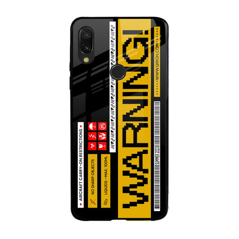Aircraft Warning Glossy Case for Xiaomi Redmi Note 7
