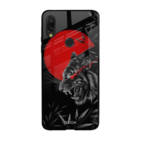 Red Moon Tiger Glossy Case for Xiaomi Redmi Note 7
