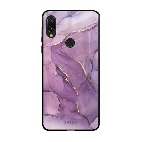 Purple Gold Marble Glossy Case for Xiaomi Redmi Note 7