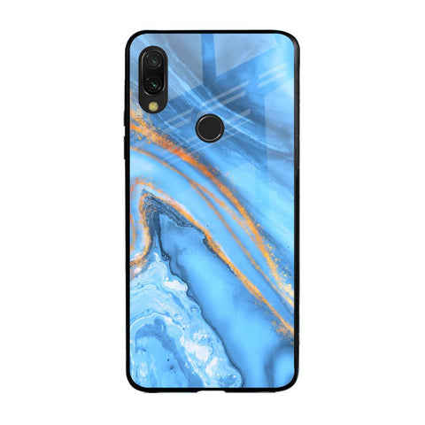 Vibrant Blue Marble Glossy Case for Xiaomi Redmi Note 7