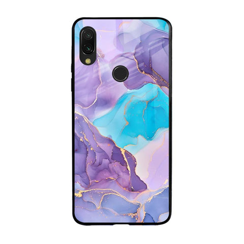 Alcohol ink Marble Glossy Case for Xiaomi Redmi Note 7