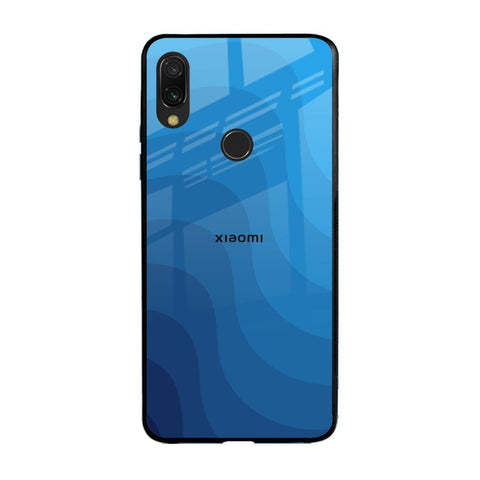 Blue Wave Abstract Glossy Case for Xiaomi Redmi Note 7
