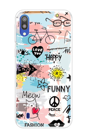 Happy Doodle Soft Cover for Samsung Galaxy M10