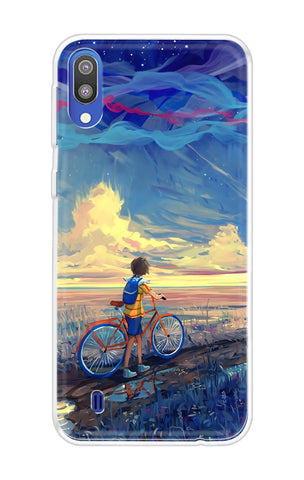 Riding Bicycle to Dreamland Soft Cover for Samsung Galaxy M10