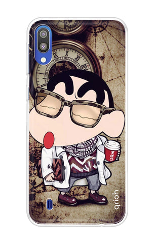 Nerdy Shinchan Soft Cover for Samsung Galaxy M10