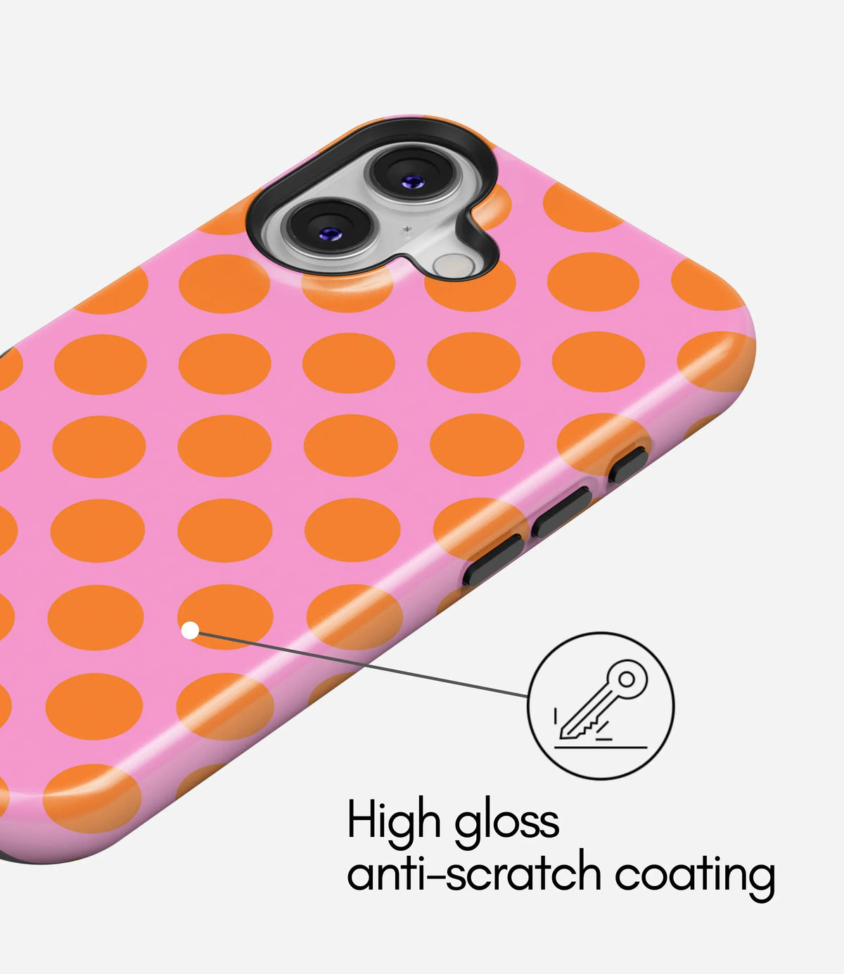 Peach Fizz Premium Tough Shining Phone Case (Double Layer) Available For All iPhone Models