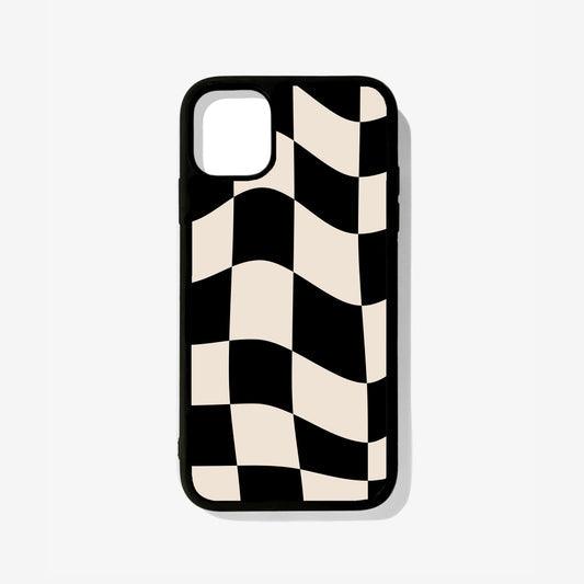 All Models Beige Checkered Glossy Case - Case On