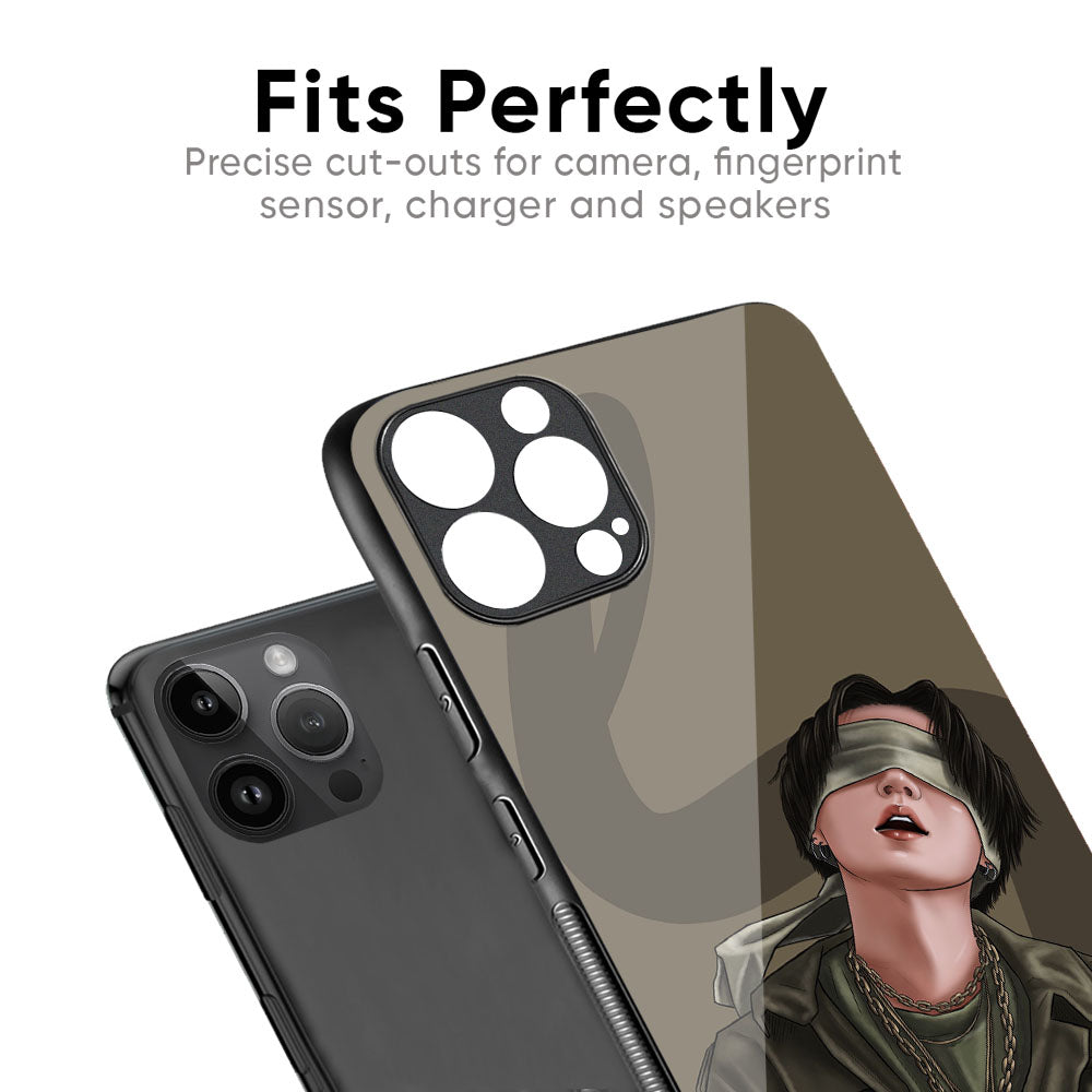 Blind Fold Glass Case for iPhone 17 Pro Max