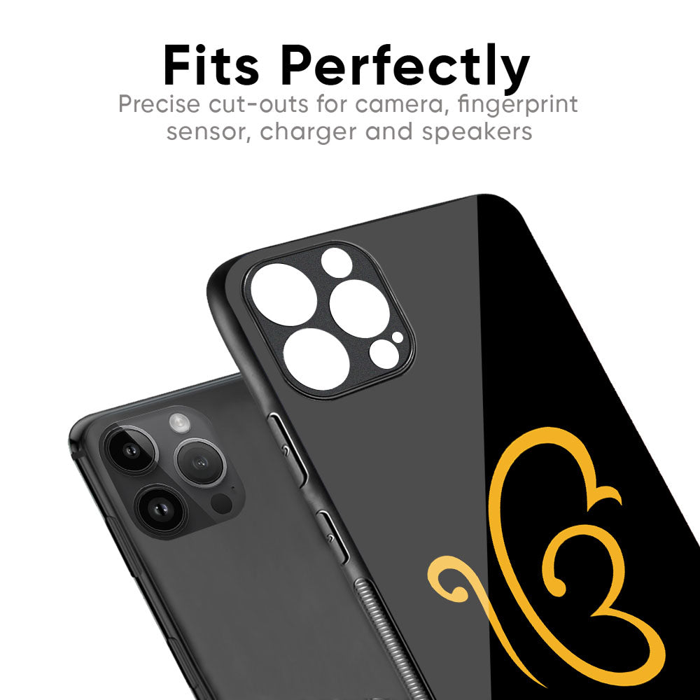 Luxury Fashion Initial Glass Case for iPhone 17 Pro Max