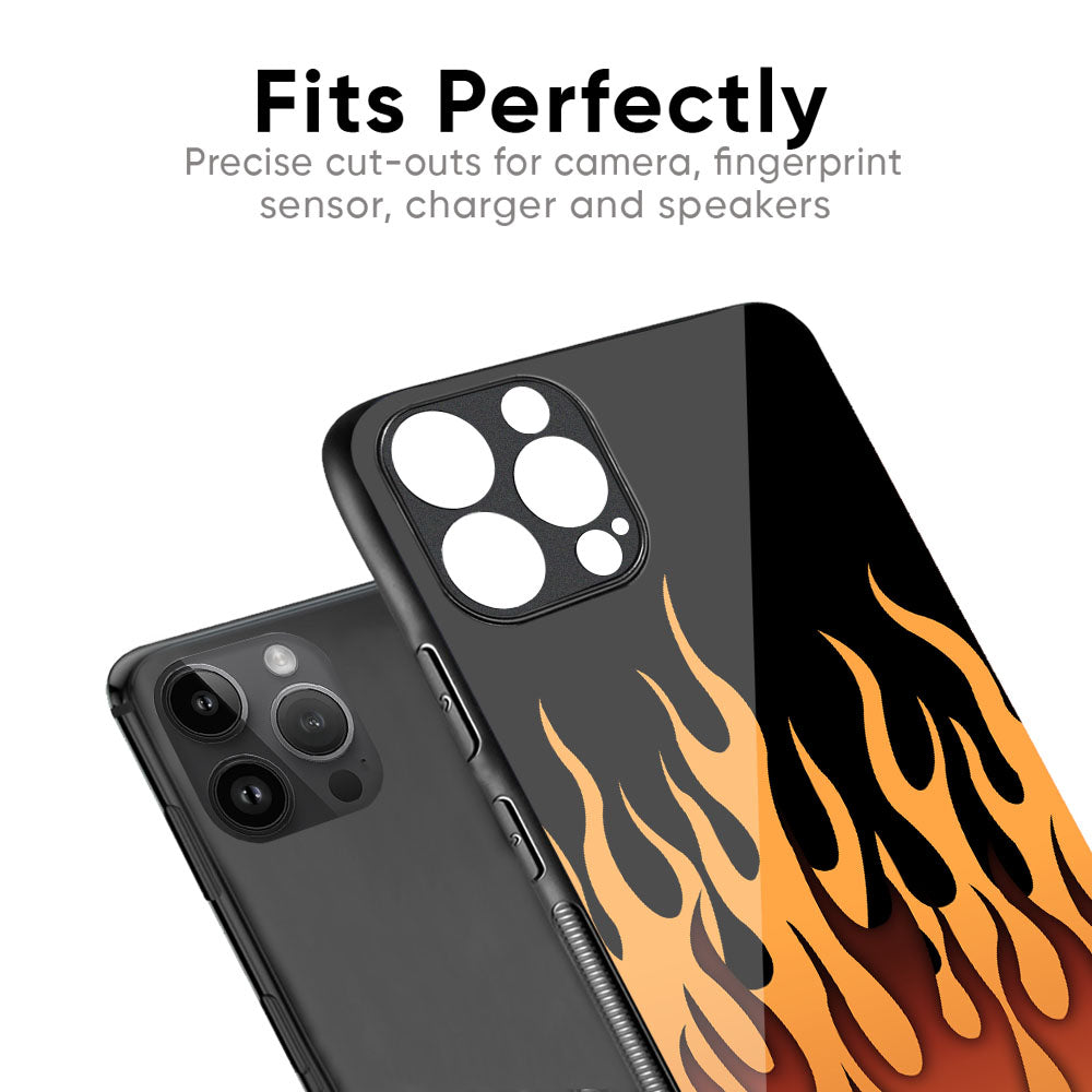 Fire Flame Glass Case for iPhone 17 Pro Max