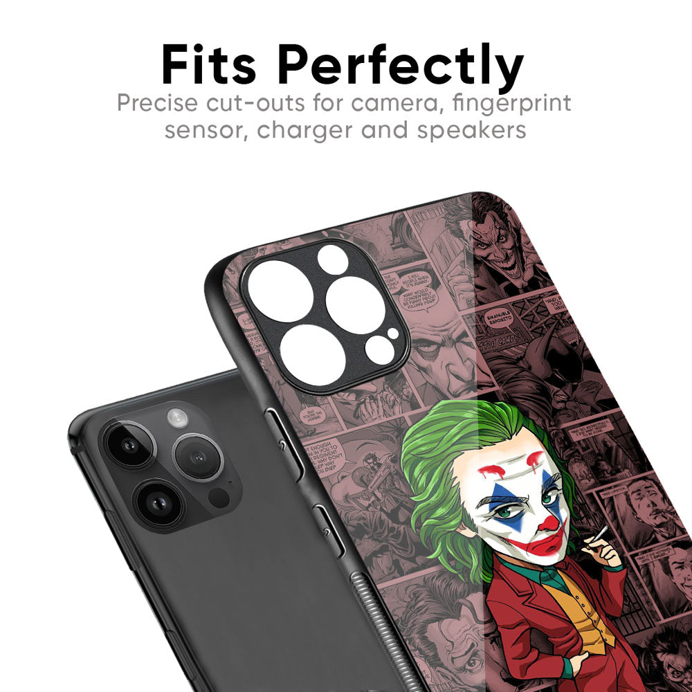 Joker Cartoon Glass Case for iPhone 17 Pro Max