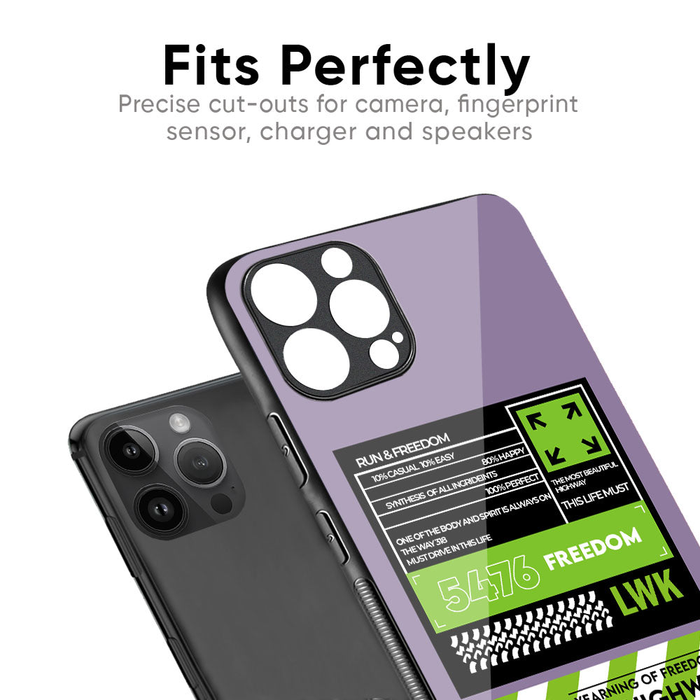 Run & Freedom Glass Case for iPhone 17 Pro Max
