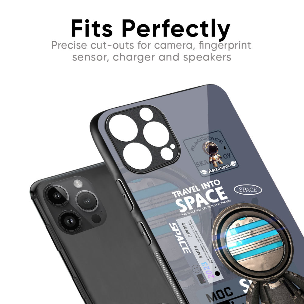 Space Travel Glass Case for iPhone 17 Pro Max