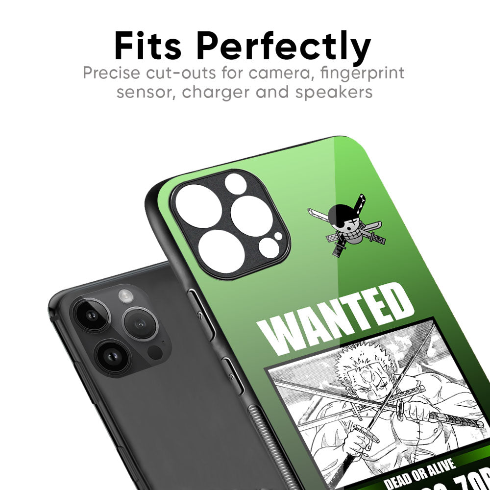 Zoro Wanted Glass Case for iPhone 17 Pro Max