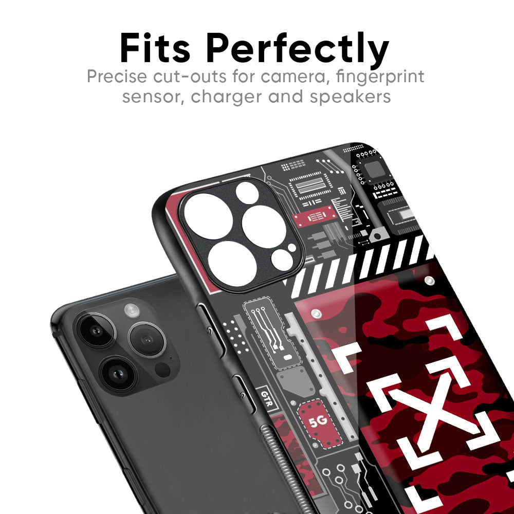 Technology Art Glass Case for iPhone 17 Pro Max