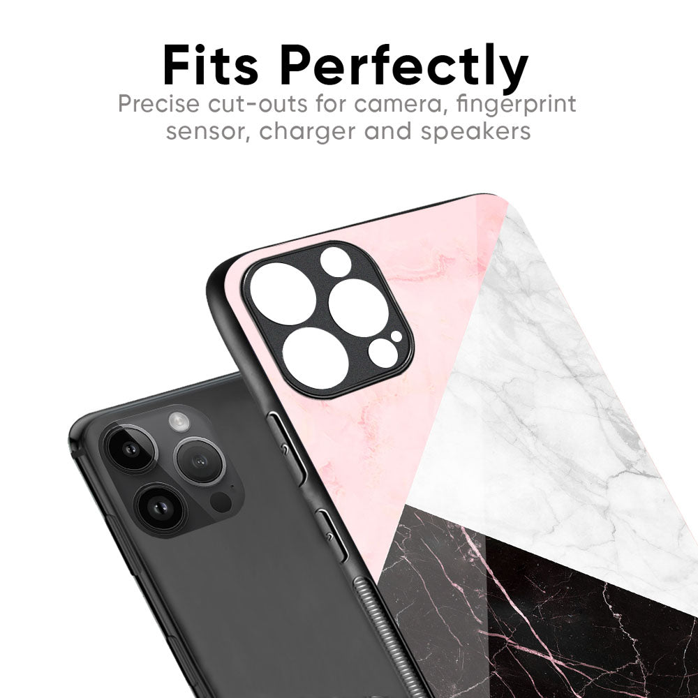 Marble Collage Art Glass Case For iPhone 17 Pro Max