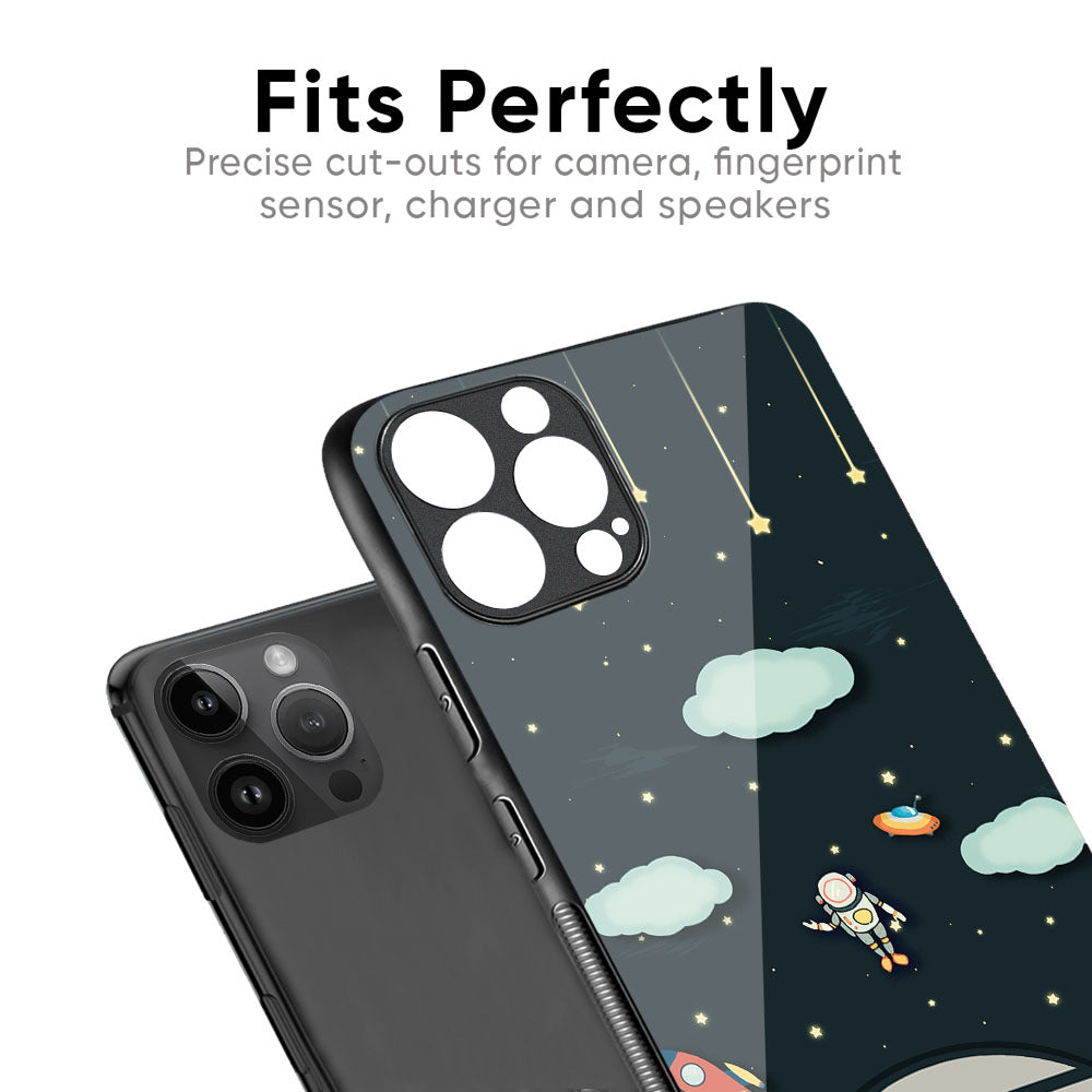 Astronaut Dream Glass Case For iPhone 17 Pro Max