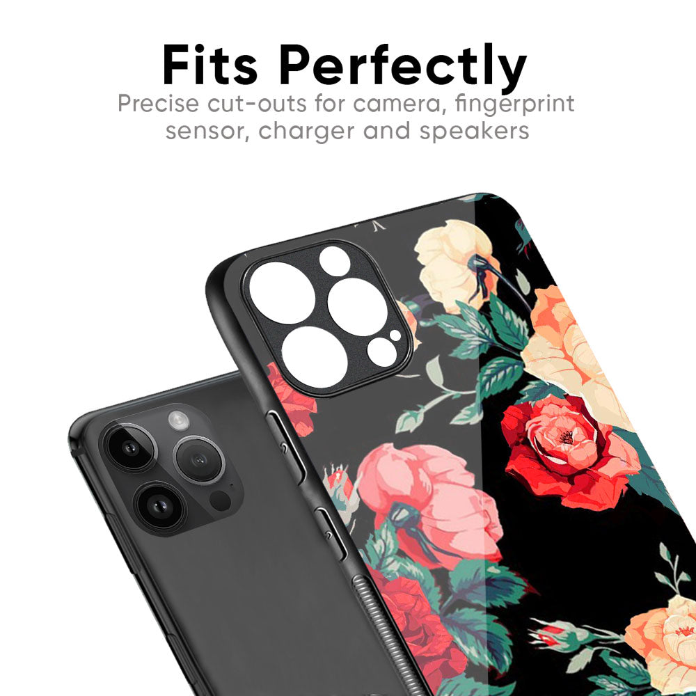 Floral Bunch Glass Case For iPhone 17 Pro Max