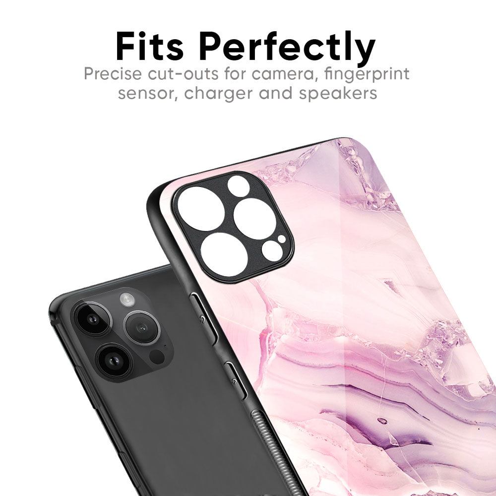 Diamond Pink Gradient Glass Case For iPhone 17 Pro Max