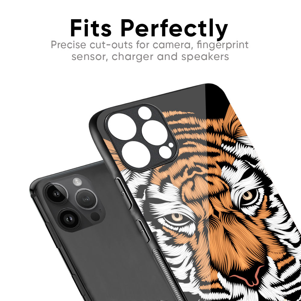 Angry Tiger Glass Case For iPhone 17 Pro Max