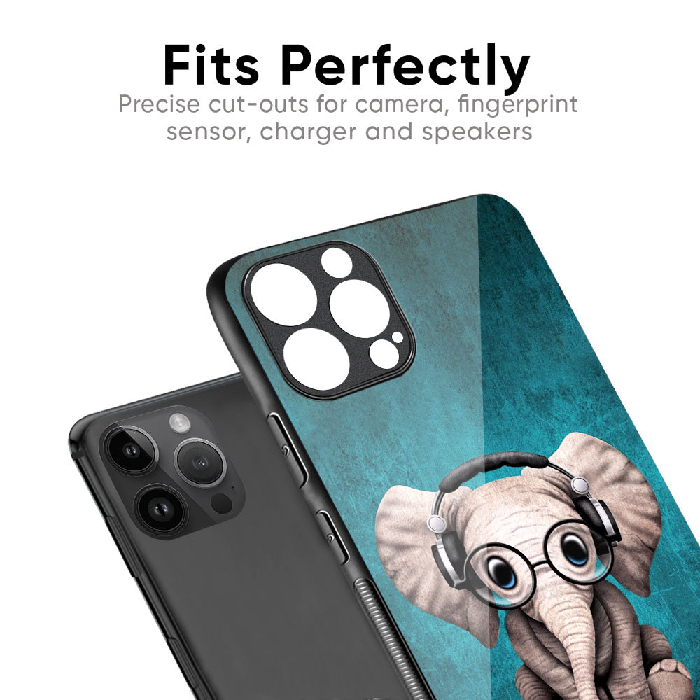 Adorable Baby Elephant Glass Case For iPhone 17 Pro Max