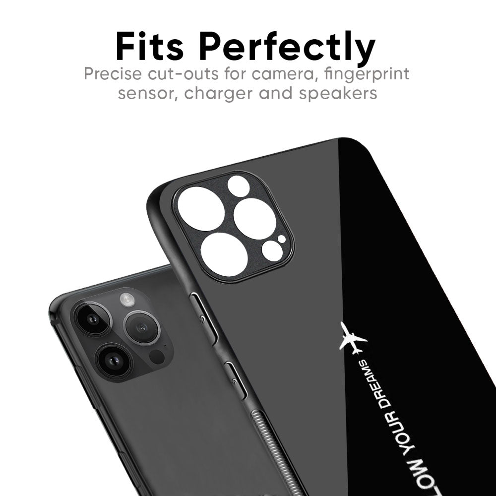 Follow Your Dreams Glass Case for iPhone 17 Pro Max