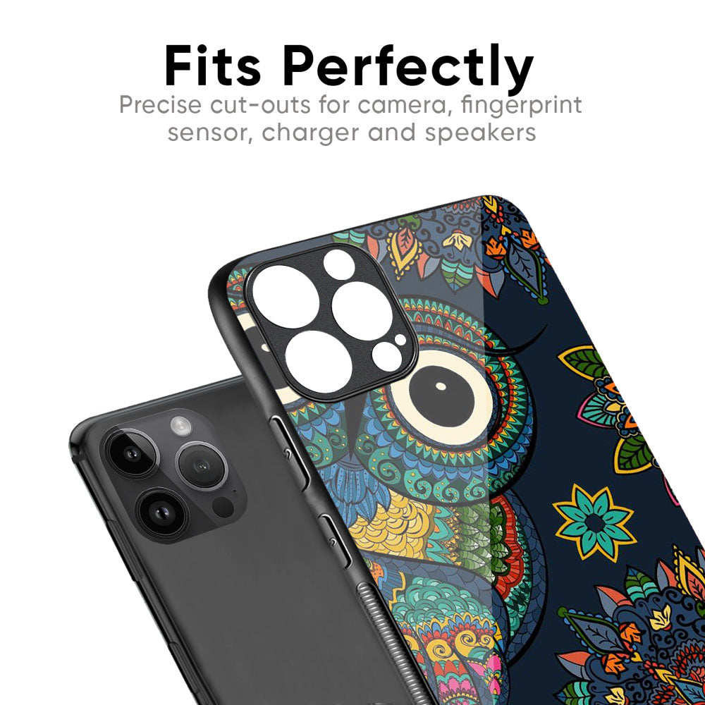 Owl Art Glass Case for iPhone 17 Pro Max