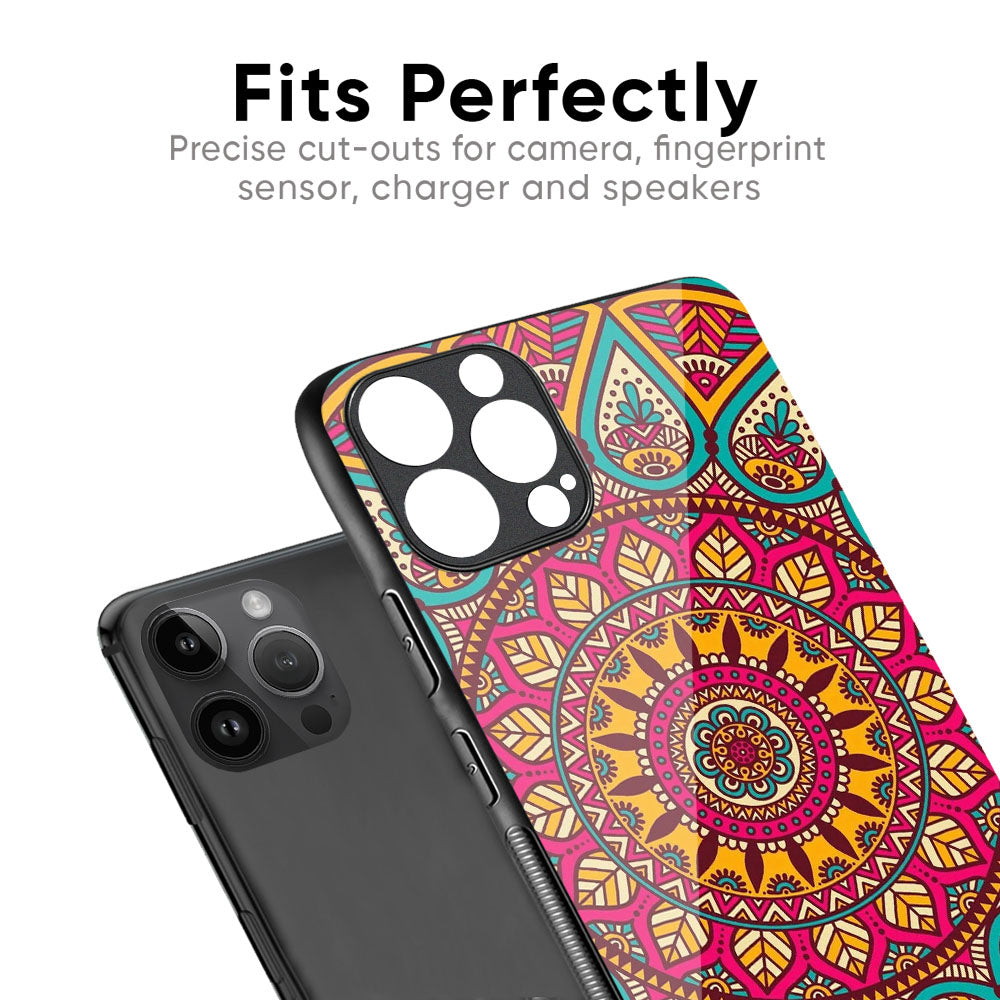 Elegant Mandala Glass Case for iPhone 17 Pro Max