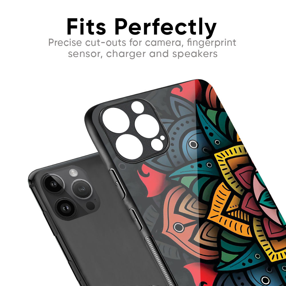 Retro Gorgeous Flower Glass Case for iPhone 17 Pro Max