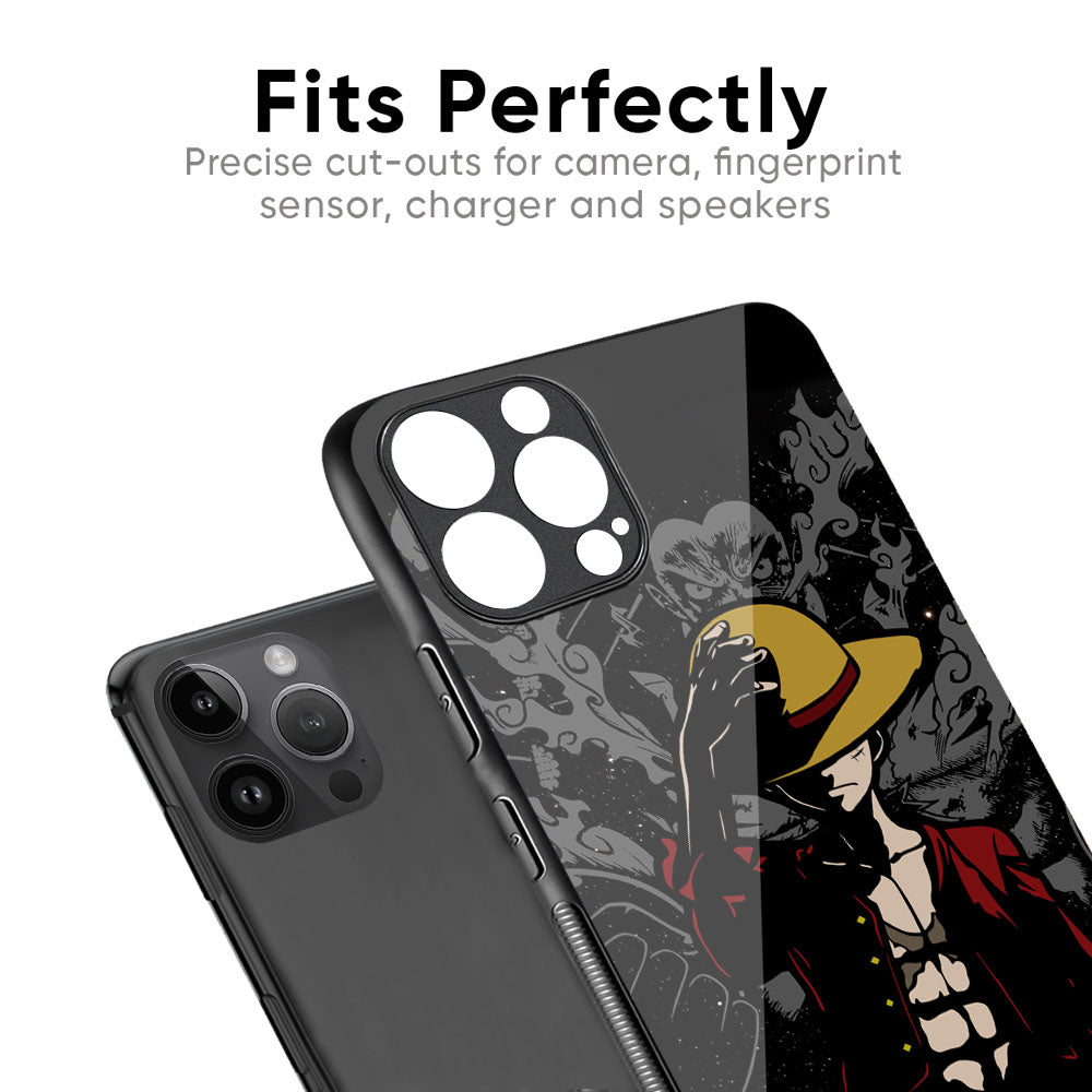 Dark Luffy Glass Case for iPhone 17 Pro Max