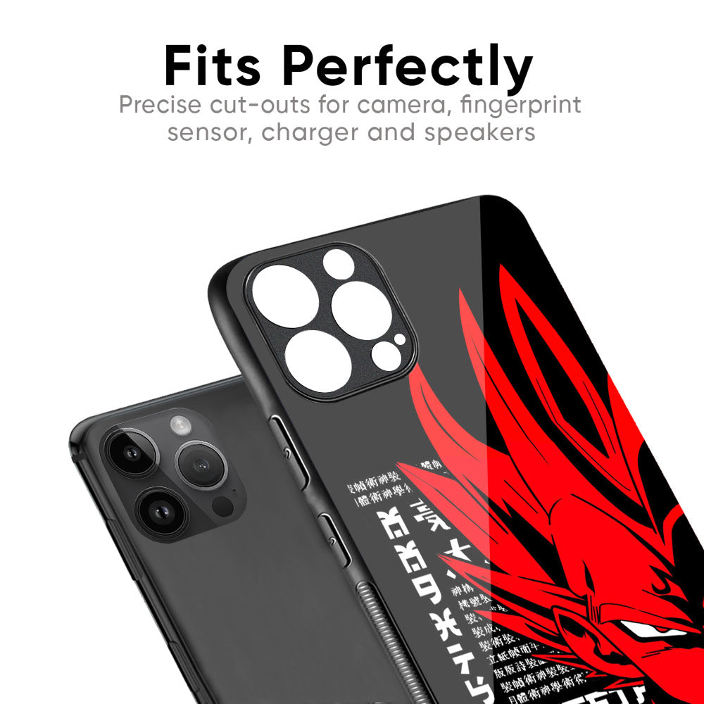 Red Vegeta Glass Case for iPhone 17 Pro Max