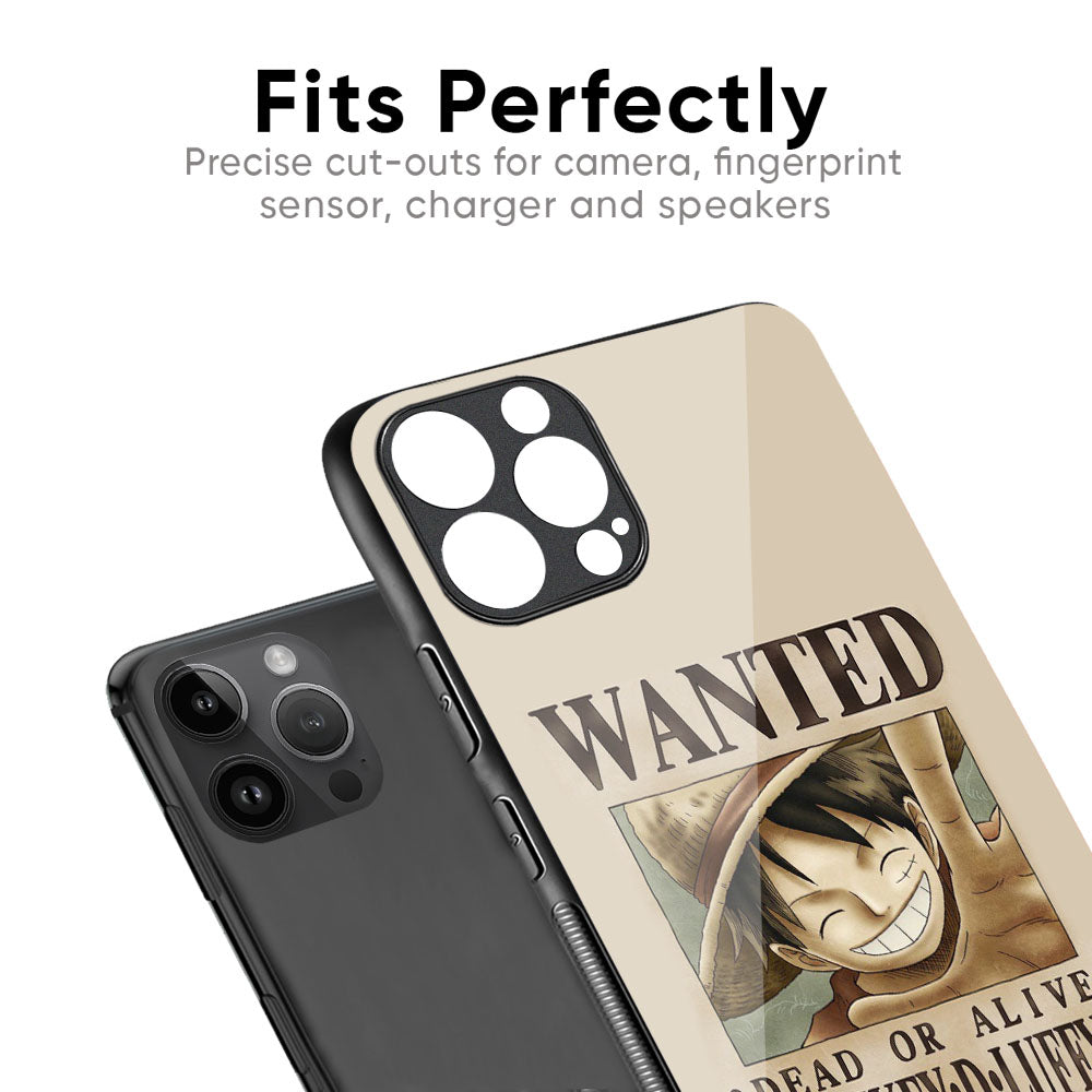 Luffy Wanted Glass Case for iPhone 17 Pro Max