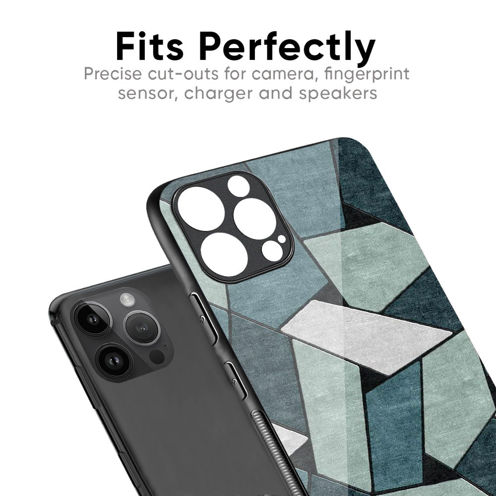 Abstact Tiles Glass Case for iPhone 17 Pro Max