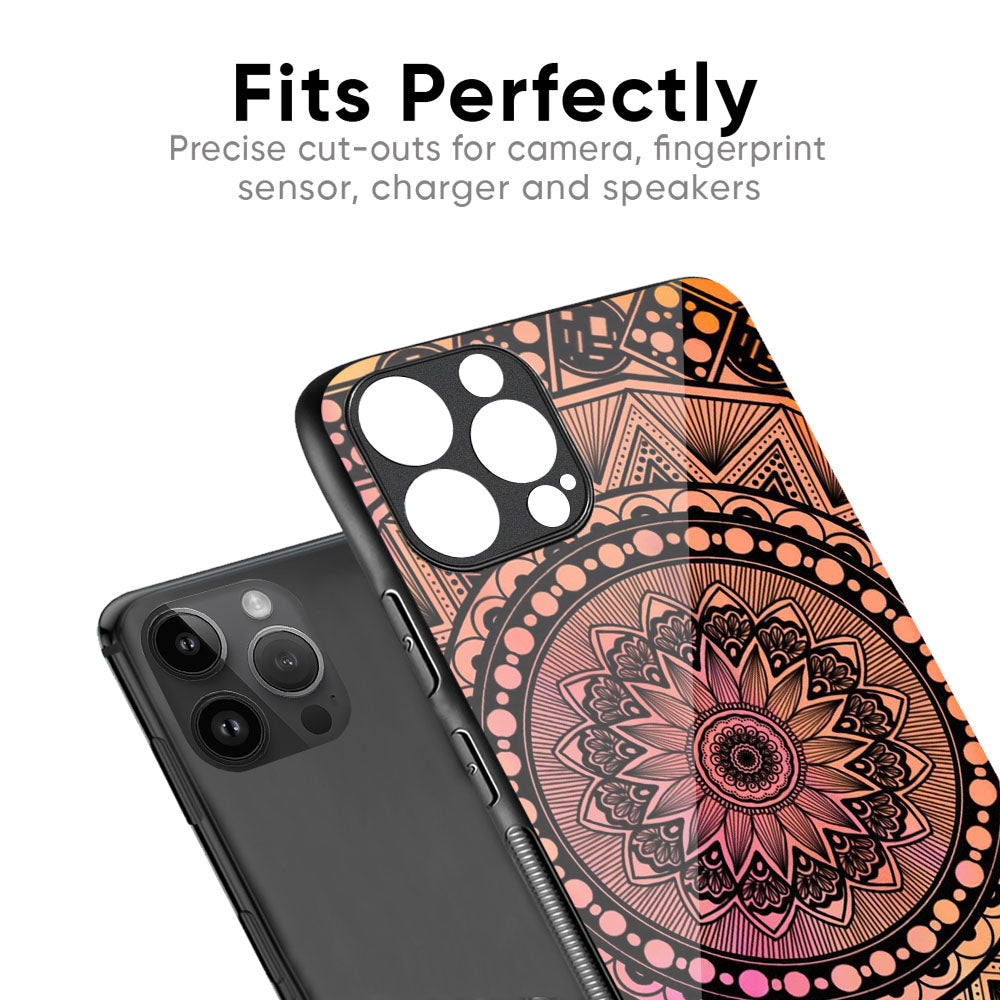 Floral Mandala Glass Case for iPhone 17 Pro Max