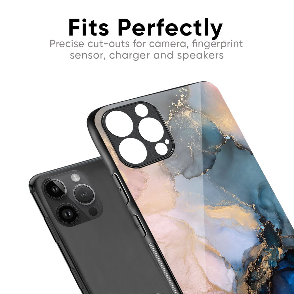 Marble Ink Abstract Glass Case for iPhone 17 Pro Max