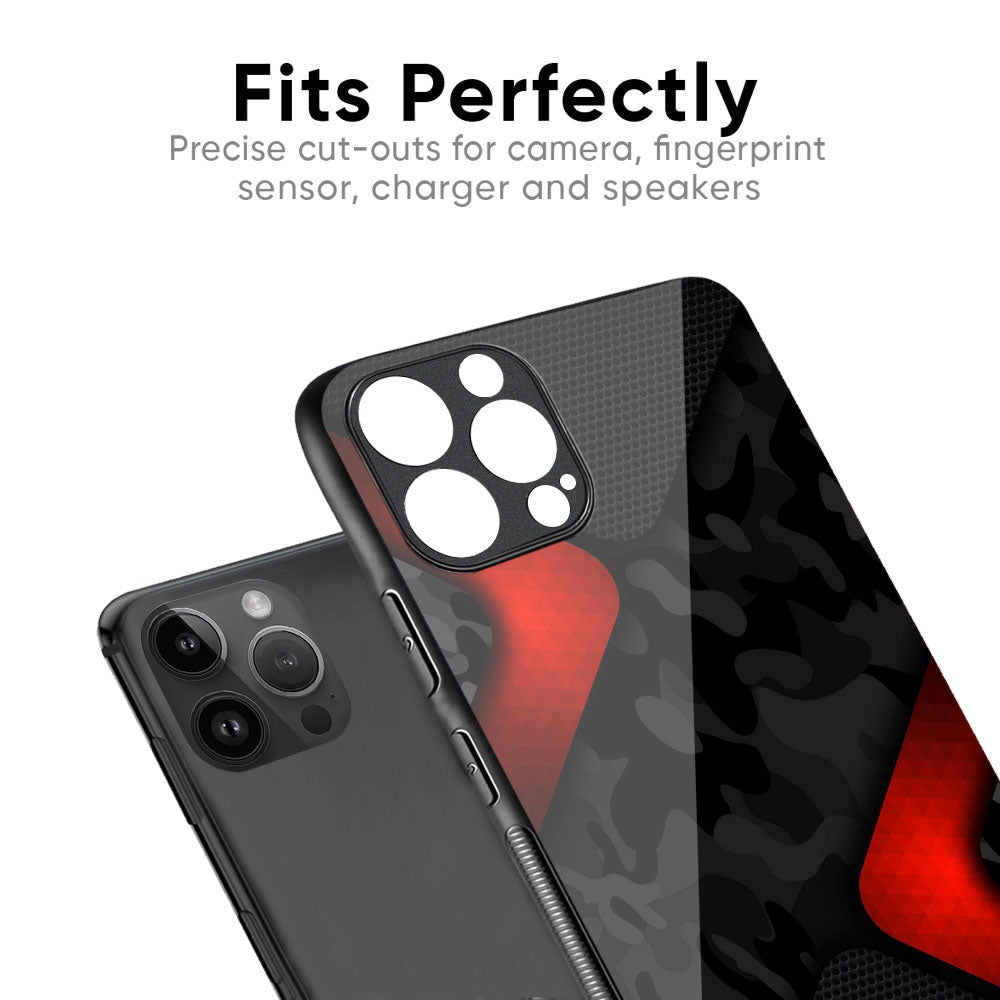 Modern Camo Abstract Glass Case for iPhone 17 Pro Max