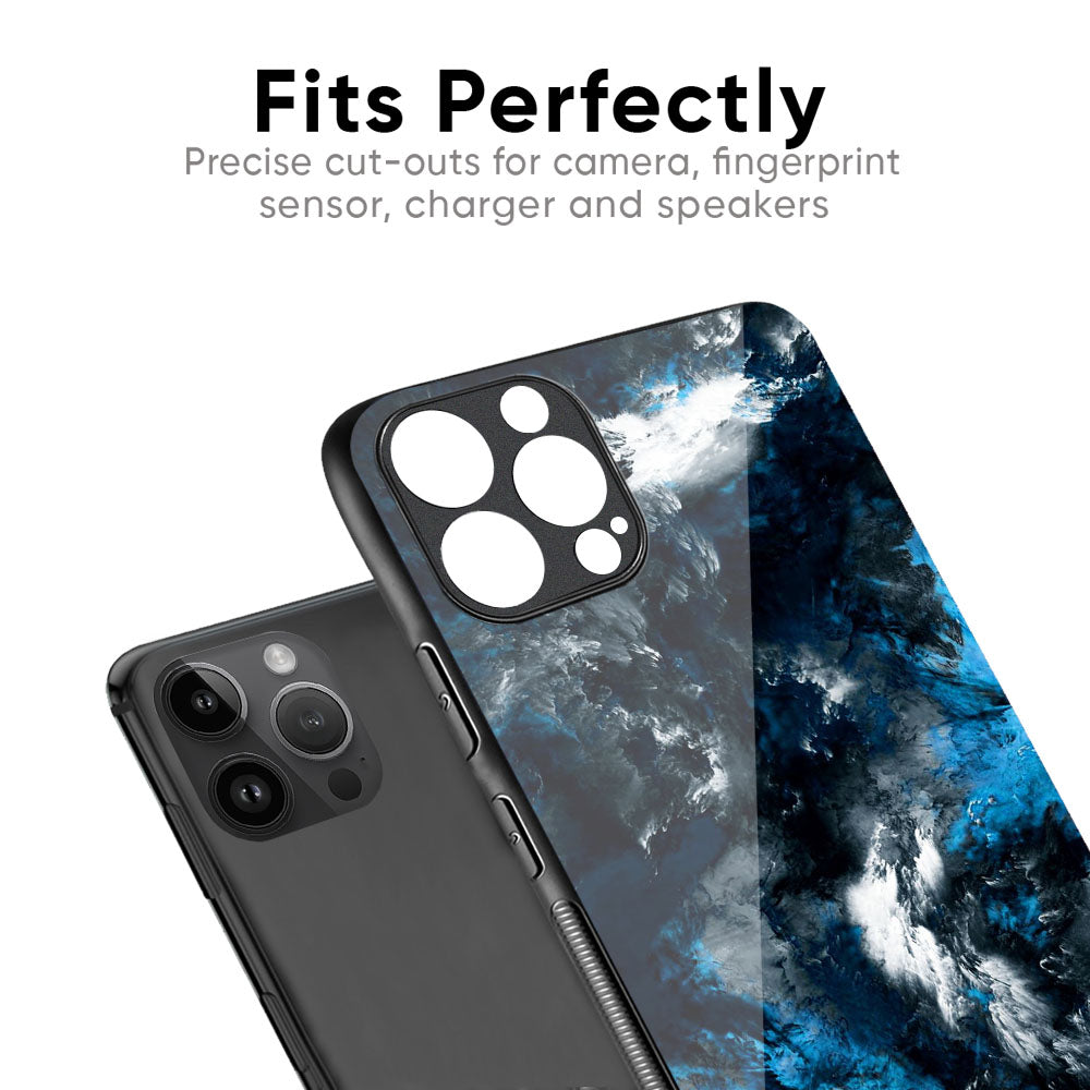 Cloudy Dust Glass Case for iPhone 17 Pro Max
