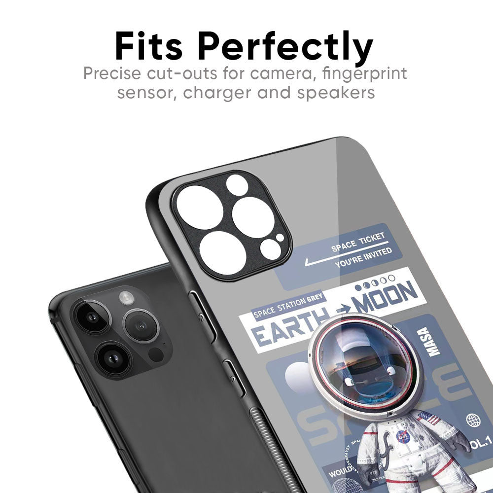 Space Flight Pass Glass Case for iPhone 17 Pro Max