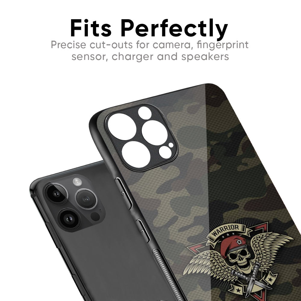 Army Warrior Glass Case for iPhone 17 Pro Max