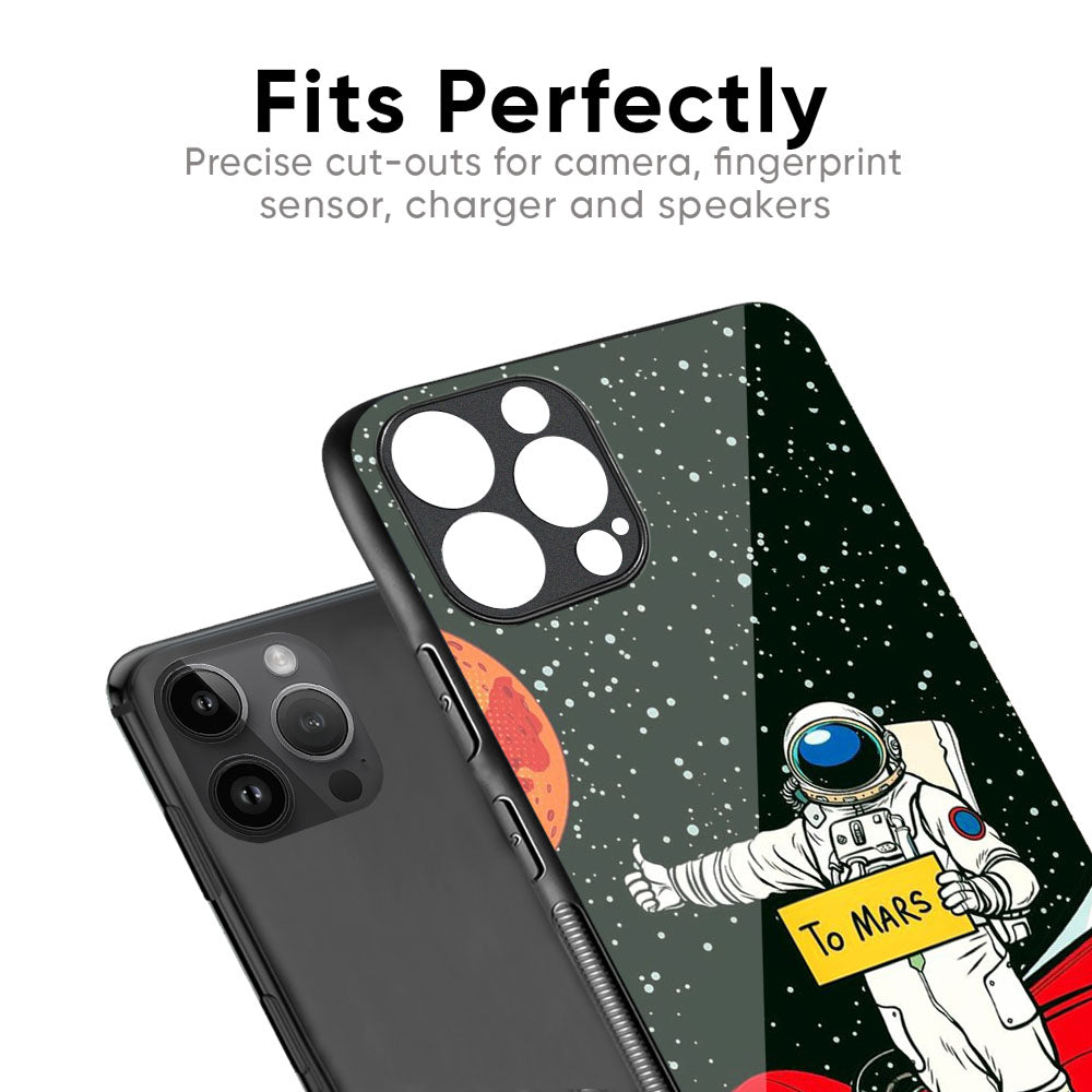 Astronaut on Mars Glass Case for iPhone 17 Pro Max
