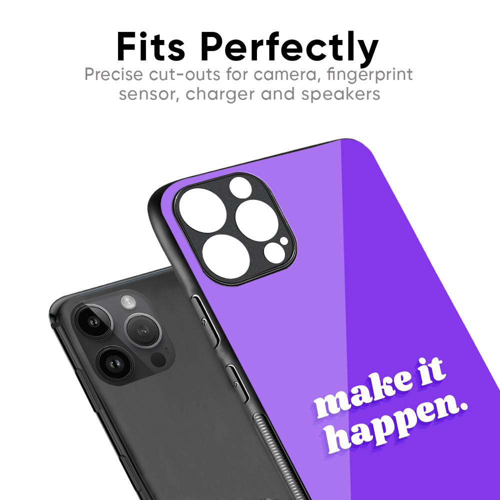 Make it Happen Glass Case for iPhone 17 Pro Max