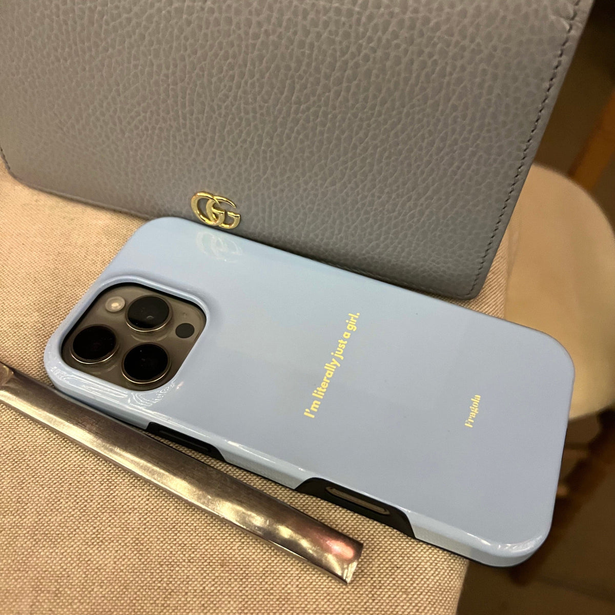 Just a Girl Premium Tough Shining Phone Case (Double Layer) Available For All iPhone Models