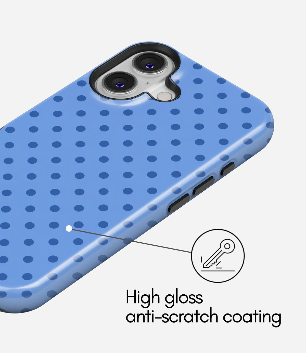 Color Pop Polka Premium Tough Shining Phone Case (Double Layer) Available For All iPhone Models