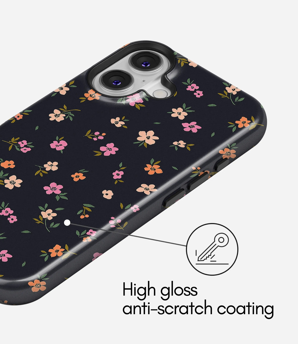 Midnight Meadow Premium Tough Shining Phone Case (Double Layer) Available For All iPhone Models