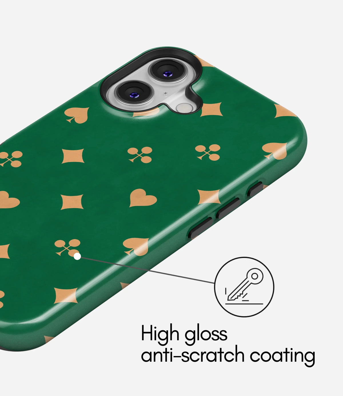 Lucky Suits Premium Tough Shining Phone Case (Double Layer) Available For All iPhone Models