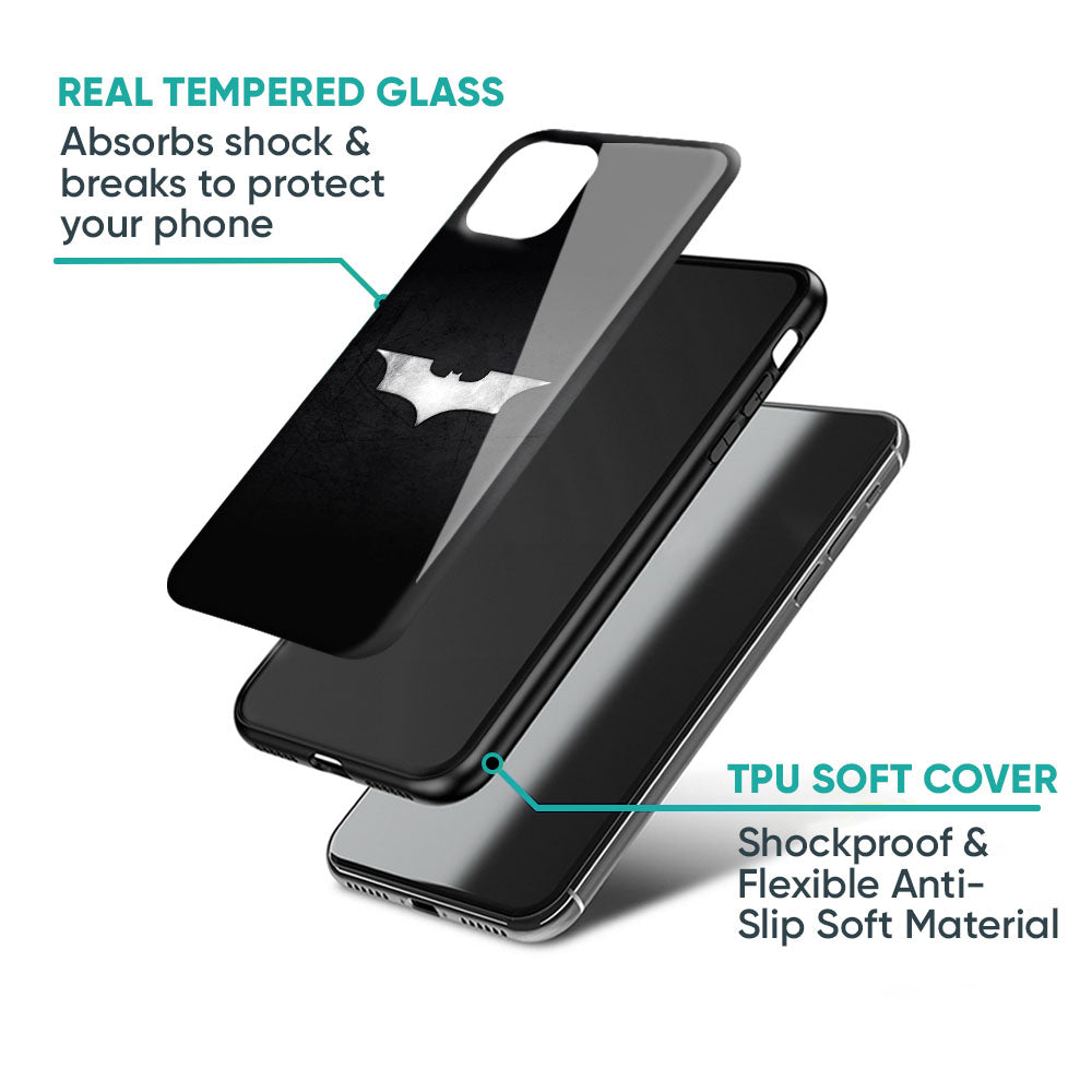 Super Hero Logo Glass Case for iPhone 17 Pro Max