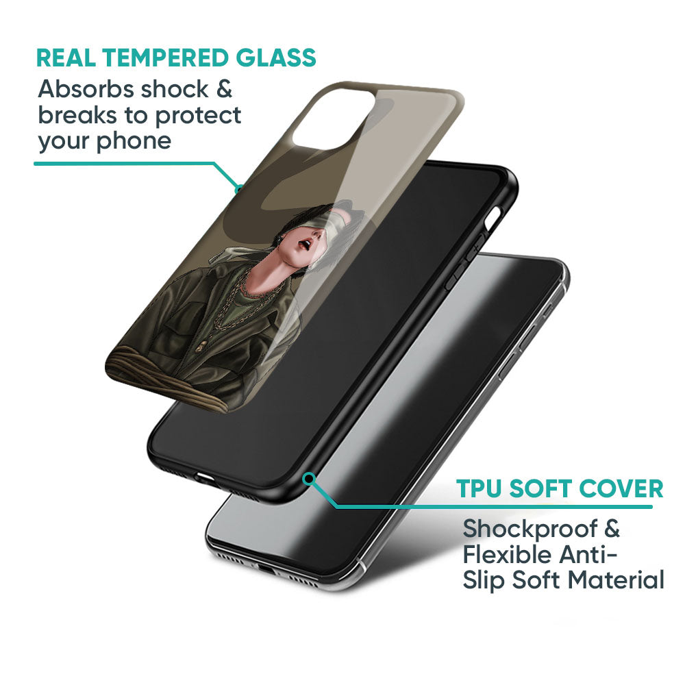Blind Fold Glass Case for iPhone 17 Pro Max