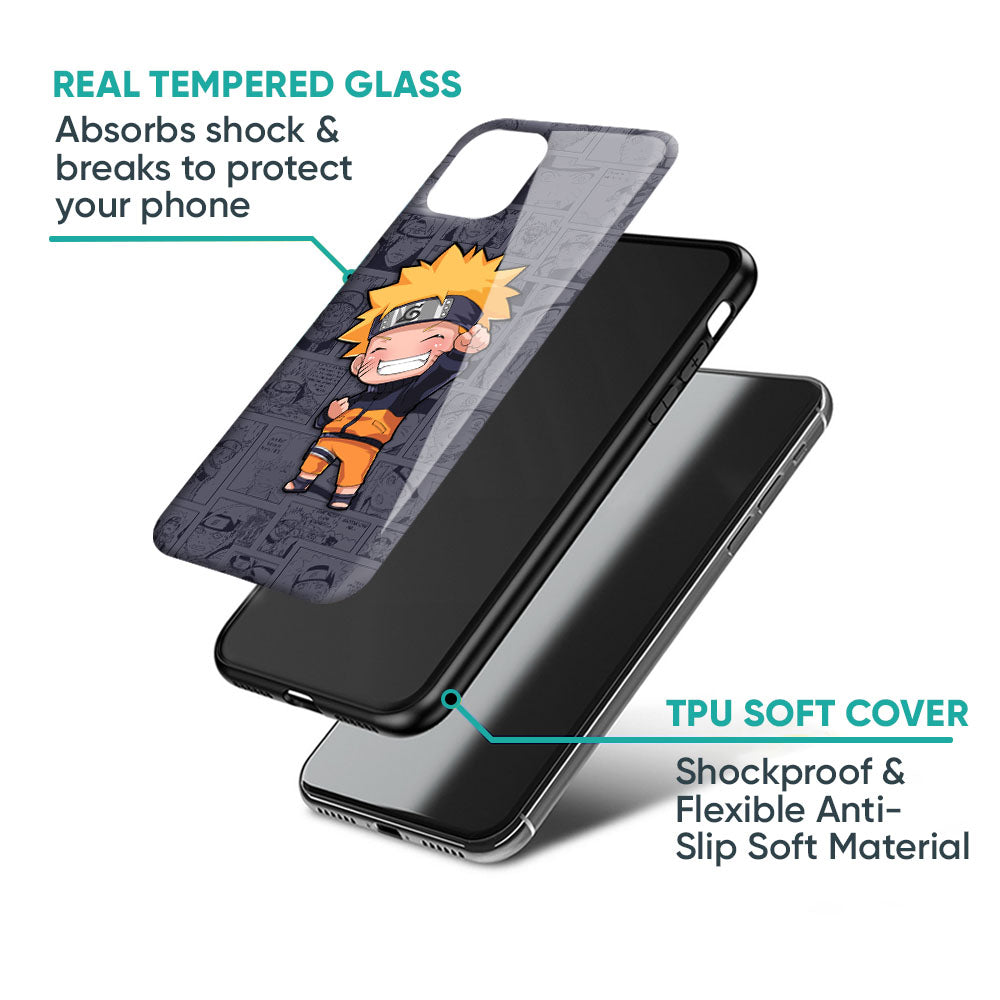 Orange Chubby Glass Case for iPhone 17 Pro Max