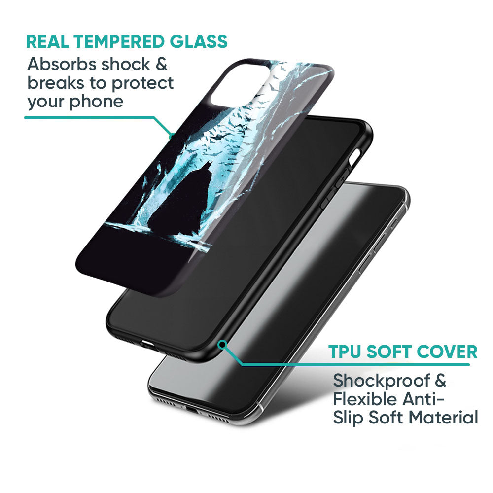 Dark Man In Cave Glass Case for iPhone 17 Pro Max