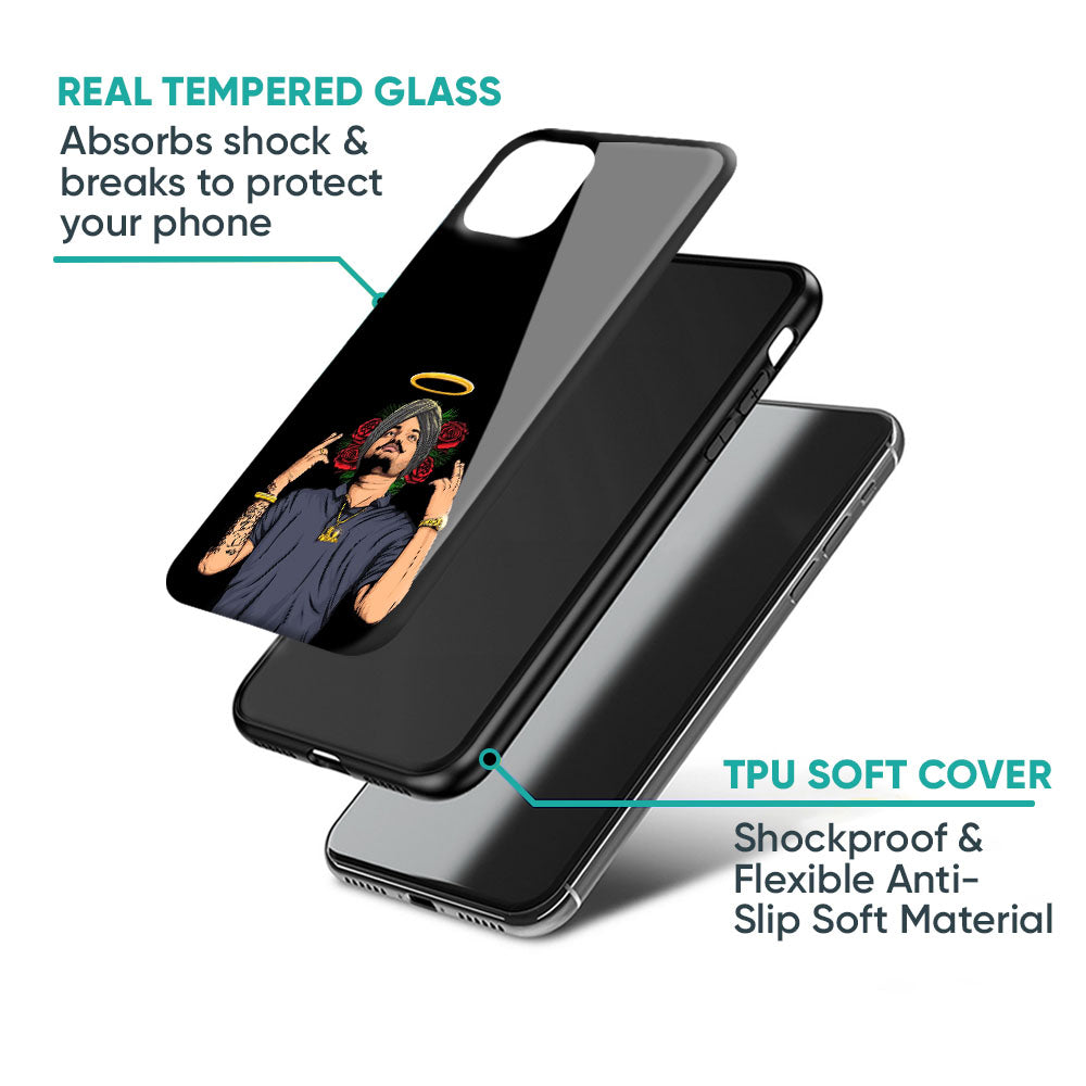 Punjabi Singer Poster Glass Case for iPhone 17 Pro Max
